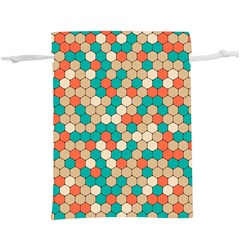 Multicolored Honeycomb Colorful Abstract Geometry Lightweight Drawstring Pouch (xl) by Vaneshop