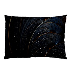 Abstract Dark Shine Structure Fractal Golden Pillow Case (two Sides) by Vaneshop