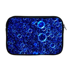Blue Bubbles Abstract Apple Macbook Pro 17  Zipper Case by Vaneshop