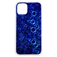 Blue Bubbles Abstract Iphone 12/12 Pro Tpu Uv Print Case by Vaneshop