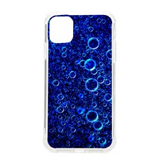 Blue Bubbles Abstract Iphone 11 Tpu Uv Print Case by Vaneshop