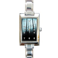 Tree Night Dark Forest Rectangle Italian Charm Watch by Vaneshop