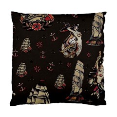 Vintage Tattoos Nautical Standard Cushion Case (two Sides)