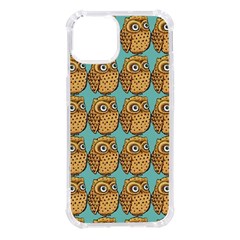 Owl Bird Pattern Iphone 14 Tpu Uv Print Case