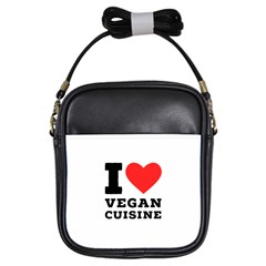 I Love Vegan Cuisine Girls Sling Bag by ilovewhateva