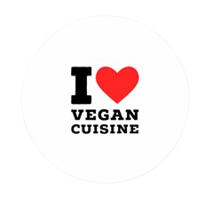 I Love Vegan Cuisine Mini Round Pill Box by ilovewhateva