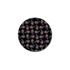 Midnight Noir Garden Chic Pattern Golf Ball Marker (4 Pack) by dflcprintsclothing