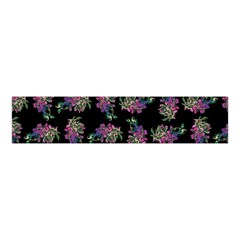 Midnight Noir Garden Chic Pattern Velvet Scrunchie by dflcprintsclothing