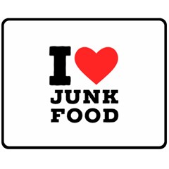 I Love Junk Food Fleece Blanket (medium) by ilovewhateva