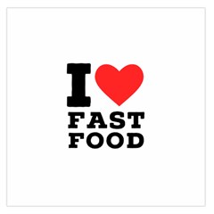 I Love Fast Food Square Satin Scarf (36  X 36 ) by ilovewhateva