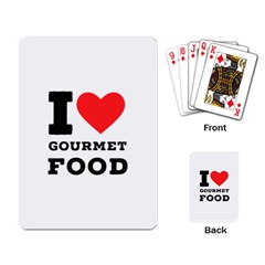 I Love Gourmet Food Playing Cards Single Design (rectangle) by ilovewhateva