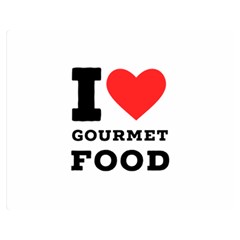 I Love Gourmet Food Two Sides Premium Plush Fleece Blanket (medium) by ilovewhateva