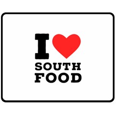 I Love South Food Fleece Blanket (medium) by ilovewhateva