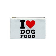 I Love Dog Food Cosmetic Bag (small) by ilovewhateva