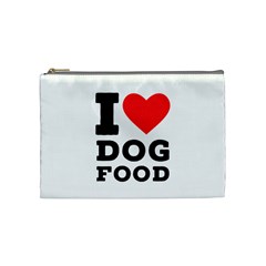 I Love Dog Food Cosmetic Bag (medium) by ilovewhateva