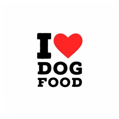 I Love Dog Food Wooden Puzzle Square by ilovewhateva