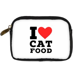 I Love Cat Food Digital Camera Leather Case by ilovewhateva