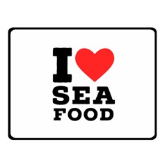 I love sea food Fleece Blanket (Small)