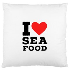 I love sea food Standard Premium Plush Fleece Cushion Case (Two Sides)