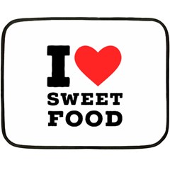 I Love Sweet Food Fleece Blanket (mini) by ilovewhateva