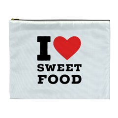 I Love Sweet Food Cosmetic Bag (xl) by ilovewhateva