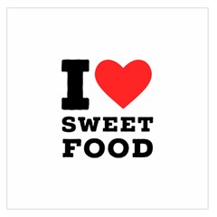 I Love Sweet Food Square Satin Scarf (36  X 36 ) by ilovewhateva