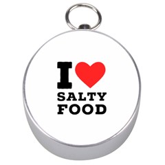 I Love Salty Food Silver Compasses by ilovewhateva