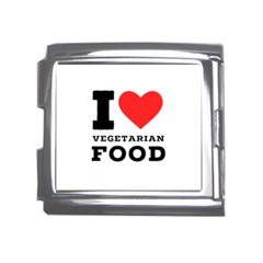 I Love Vegetarian Food Mega Link Italian Charm (18mm) by ilovewhateva