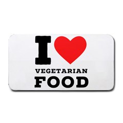 I Love Vegetarian Food Medium Bar Mat by ilovewhateva