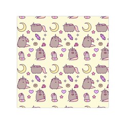 Beautiful Beauty Cartoon Cat Square Satin Scarf (30  X 30 ) by Grandong