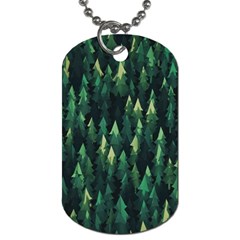 Forest Illustration Dog Tag (one Side) by Grandong