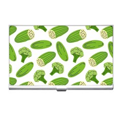 Vegetable Pattern With Composition Broccoli Business Card Holder by Grandong