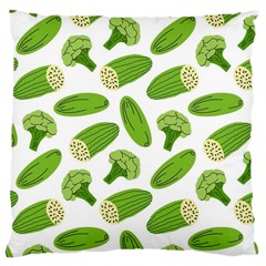 Vegetable Pattern With Composition Broccoli Large Cushion Case (one Side) by Grandong