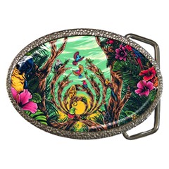 Monkey Tiger Bird Parrot Forest Jungle Style Belt Buckles by Grandong