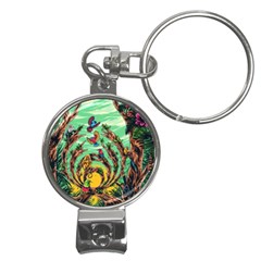 Monkey Tiger Bird Parrot Forest Jungle Style Nail Clippers Key Chain by Grandong