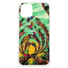 Monkey Tiger Bird Parrot Forest Jungle Style Iphone 12/12 Pro Tpu Uv Print Case by Grandong