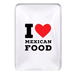 I Love Mexican Food Rectangular Glass Fridge Magnet (4 Pack)