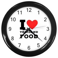 I Love Thailand Food Wall Clock (black)