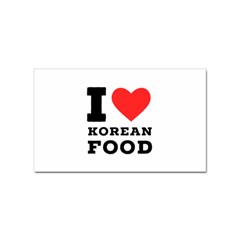 I Love Korean Food Sticker Rectangular (10 Pack) by ilovewhateva