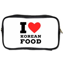 I Love Korean Food Toiletries Bag (one Side) by ilovewhateva