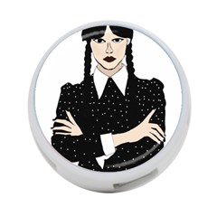 Wednesday Addams 4-port Usb Hub (one Side)