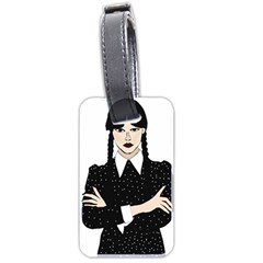 Wednesday Addams Luggage Tag (two Sides) by Fundigitalart234