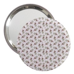 Warm Blossom Harmony Floral Pattern 3  Handbag Mirrors by dflcprintsclothing