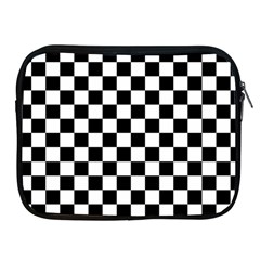 Black White Checker Pattern Checkerboard Apple Ipad 2/3/4 Zipper Cases by Cowasu