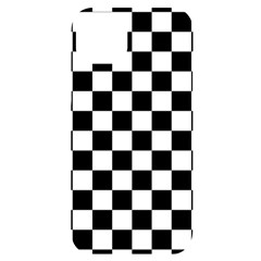 Black White Checker Pattern Checkerboard Iphone 14 Plus Black Uv Print Case