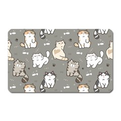 Cute Cat Pattern Cartoon Magnet (rectangular)