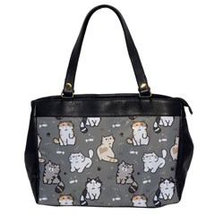 Cute Cat Pattern Cartoon Oversize Office Handbag by Cowasu