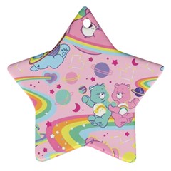 Bears Kawaii Pattern Star Ornament (two Sides)