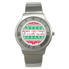 Merry Christmas Ya Filthy Animal Stainless Steel Watch