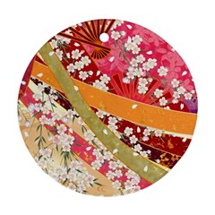 Japanese Kimono Pattern Ornament (round)